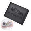 Women's Leather Driver License & Credit Card Holder, 10 Slots, Black - 1