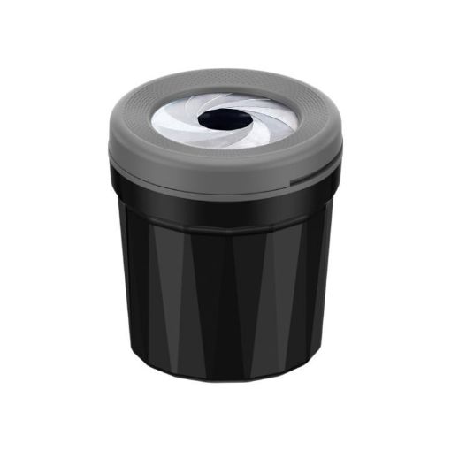 A636 Black Gray Screw Cap Ashtray for Car & Home Desktop Use - 1