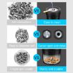 A636 Black Gray Screw Cap Ashtray for Car & Home Desktop Use - 7
