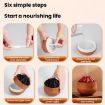 Simulated Charcoal Fire Night Light Humidifier USB Large Mist (Wood Grain) - 9