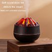 Simulated Charcoal Fire Night Light USB Humidifier - Dark Wood Grain - 5