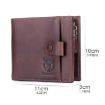 BULL CAPTAIN 038 RFID Anti-Theft Cowhide Wallet with ID Card Slot - Blue - 3
