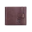 BULL CAPTAIN 038 RFID Anti-Theft Cowhide Wallet with ID Card Slot (Coffee) - 1