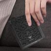 BULL CAPTAIN 07 RFID Anti-theft Cowhide Wallet - Black Cross Print - 8