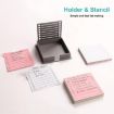 Deep Gray Office Sticky Note Template Box & Student Planner Tool - 4