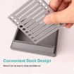 Deep Gray Office Sticky Note Template Box & Student Planner Tool - 5