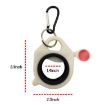Portable Night Light Tie Organizer - White with 10 Black Ties Storage - 2