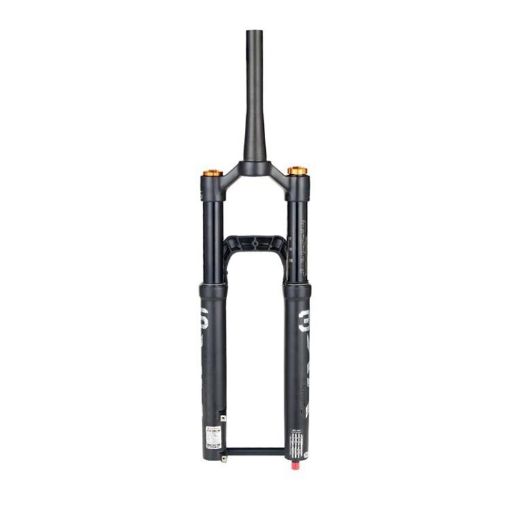KRSEC XR36 27.5" MTB Fork, Straight Taper, Barrel Axle, Wire Damping, Black - 1