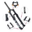 KRSEC XR36 27.5" MTB Fork, Straight Taper, Barrel Axle, Wire Damping, Black - 4