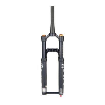 KRSEC XR36 29" MTB Fork, Straight Taper Tube, Barrel Axle, Black - 1