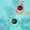 Pink IPX7 Waterproof Cartoon Whale LED Baby Bath Thermometer - 9