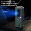 Khaki Car Air UVC Deodorizer & Ozone Purifier with USB Charging - 3