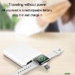 Portable USB Magnetic Wireless Charger for Apple Watch 1-10/SE (White) - 4