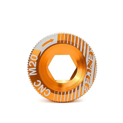 ENLEE M20 Gold Aluminum Bicycle Crank Cover Screws - 1