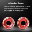 ENLEE M20 Gold Aluminum Bicycle Crank Cover Screws - 4