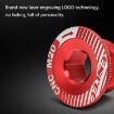 ENLEE M20 Gold Aluminum Bicycle Crank Cover Screws - 6