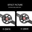ENLEE M20 Gold Aluminum Bicycle Crank Cover Screws - 8