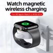 Magnetic Wireless Charger for Apple Watch 1-10/SE - Portable & Mini (Black) - 5