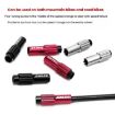 ENLEE Red 4mm Bicycle Shift Center Trim & Brake Cable Adjustment Screws - 2