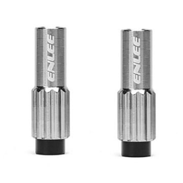ENLEE 4mm Bicycle Shift & Brake Cable Adjustment Screws - Titanium Color - 1