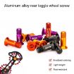 ZTTO 2pcs Bicycle Rear Derailleur Sprocket Screws M5 Guide Wheel Black - 4