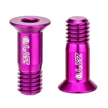 ZTTO Bicycle Rear Derailleur Sprocket Screws M5 Guide Wheel Purple 2pcs - 1