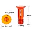 ZTTO Bicycle Rear Derailleur Sprocket Screws M5 Guide Wheel Purple 2pcs - 3