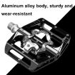 RACEWORK M215 Red Aluminum Alloy SPD Clipless Bicycle Lock Pedal - 4