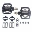 RACEWORK RK213 Dual-purpose Mountain Bike Pedal SPD + Flat (Silver) - 4