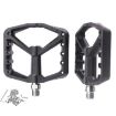 RACEWORK RK579 Bicycle Wide Anti-slip Nylon Pedal - 1 Pair (Black) - 1