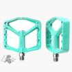 RACEWORK RK579 Cyan Bicycle Wide Anti-slip Nylon Bearing Pedal Pair - 1