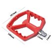 RACEWORK RK579 Cyan Bicycle Wide Anti-slip Nylon Bearing Pedal Pair - 3