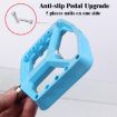 RACEWORK RK579 Cyan Bicycle Wide Anti-slip Nylon Bearing Pedal Pair - 5