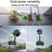 Green Square Clip Car Suction Cup Phone Holder for Front Glass Navigation - 7