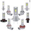 2pcs Mini H11 Direct Plug Car LED Headlight Bulb - White Light - 2