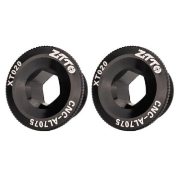 ZTTO M20 Black Aluminum Alloy Crank Cover Screws, 2pcs for Mountain Bike - 1
