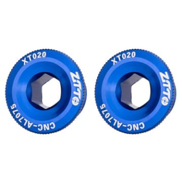 ZTTO M20 Blue Aluminum Alloy Crank Cover Screws, 2pcs for Mountain Bike - 1