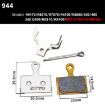 ZTTO 2 Pairs Metal Sintered Disc Brake Linings for Bike & Scooter, Style 944 - 2