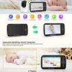5" LCD Screen Baby Monitor with Auto Night Vision - US Plug - 8