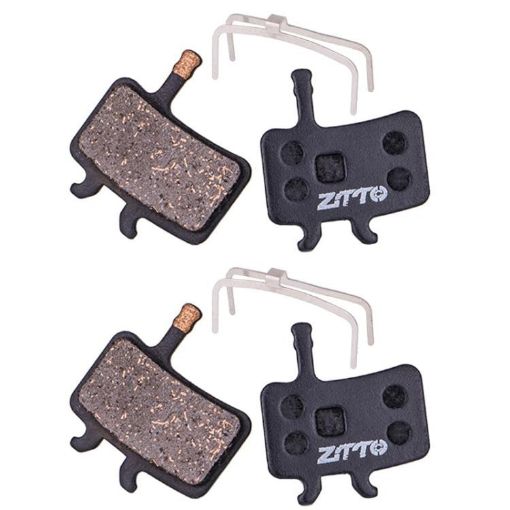 ZTTO MS-02A Semi-Metallic Resin Bicycle Disc Brake Pads, 2 Pairs - 1
