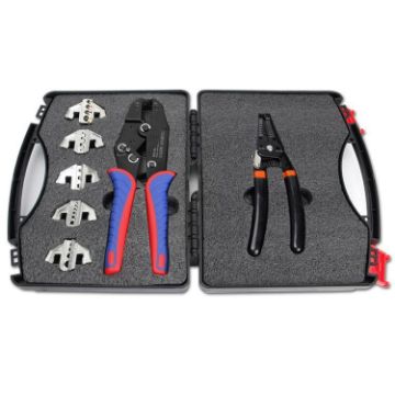 Quick Change 9" Crimping Pliers Set - 7pcs Toolbox Combo - 1
