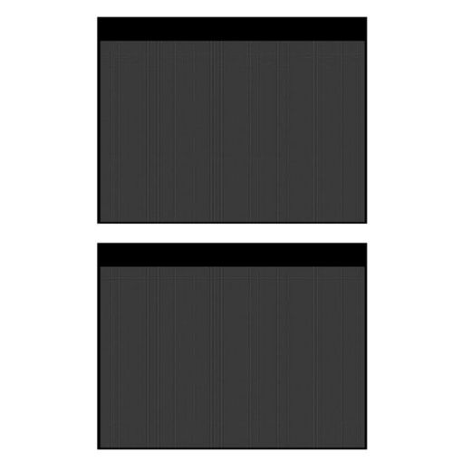 Suction Cup Car Side Window Sunshade Mesh Curtains (Black) - 1 Pair - 1