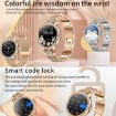 Gold Pink Silicone Strap Sports Smartwatch with Bluetooth Calling & AI Voice - 2