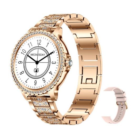 Gold Bluetooth Calling AI Voice Assistant Waterproof Sports Smartwatch - 1