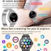 Gold Mesh & Silicone Strap Waterproof Sports Smartwatch with Bluetooth Calling - 9