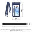 Waterproof Cell Phone Bag IPX8 30m Touch Screen Case with Armband Navy - 3