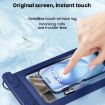 Waterproof Cell Phone Bag IPX8 30m Touch Screen Case with Armband Navy - 9