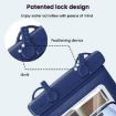 Waterproof Cell Phone Bag IPX8 30m Touch Screen Case - Navy Blue - 6
