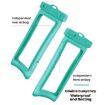 White TPU Dual Airbag Floating Waterproof Phone Pouch for Diving & Swimming - 6