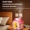 500ML Mini Snow House Humidifier USB Snowman Light, Plug-in Brown - 9